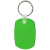 Oval Soft Squeezable Key Tag Promotional Custom Imprinted With Logo- Translucent Green